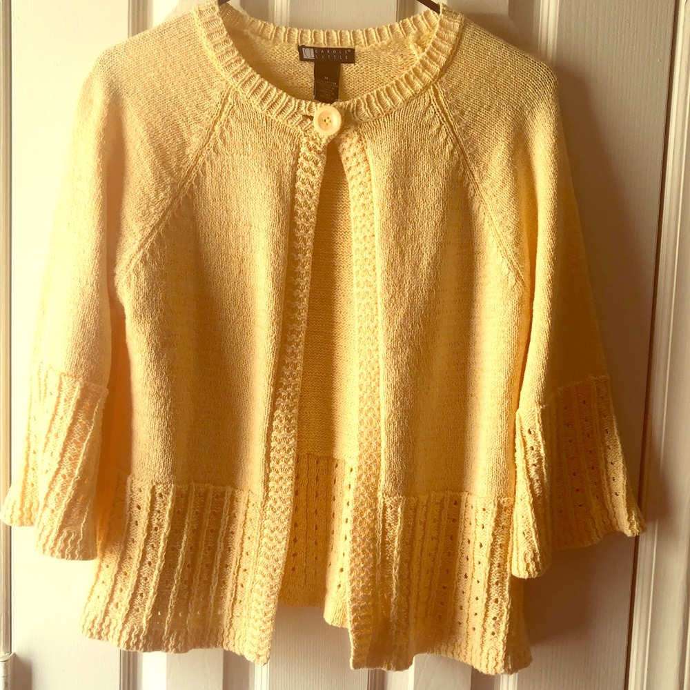 Carol Little Yellow Knit Cardigan